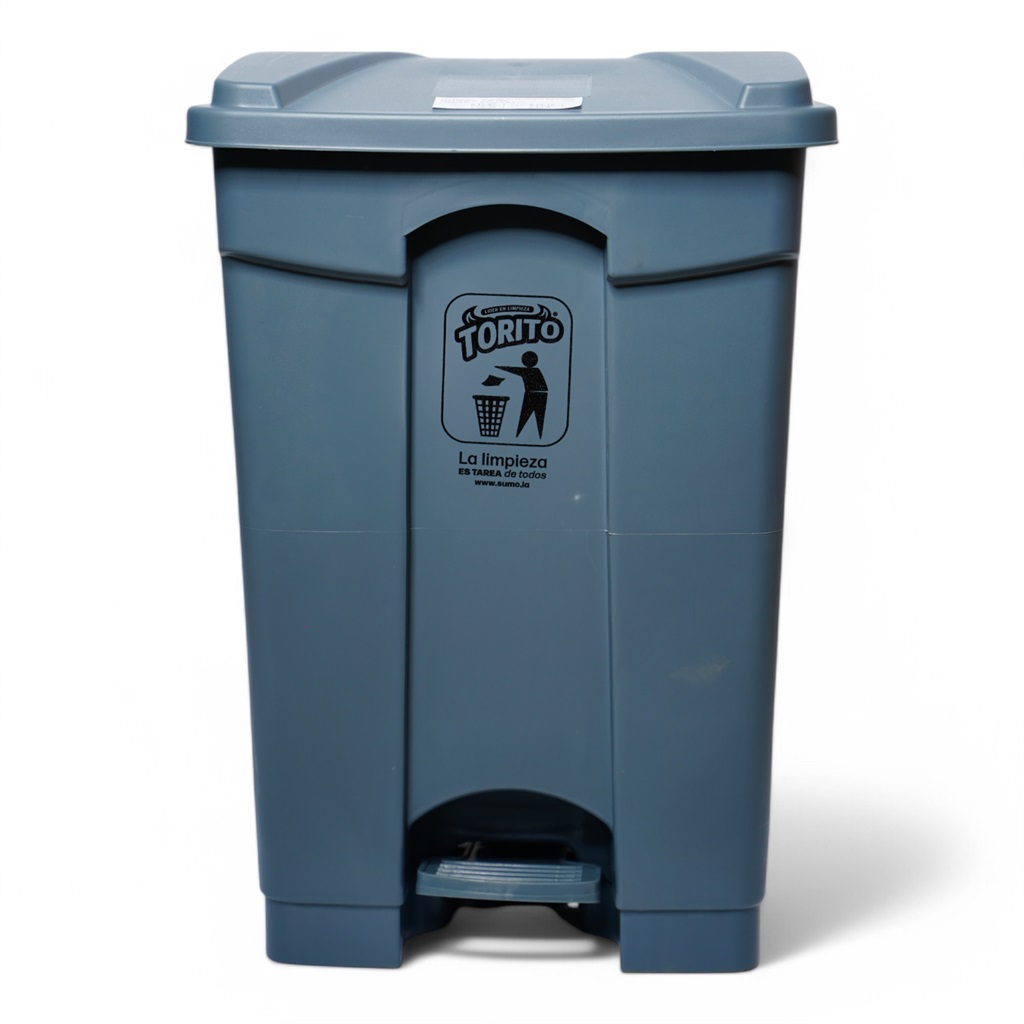 BASURERO PLASTICO CON RUEDA 12GL