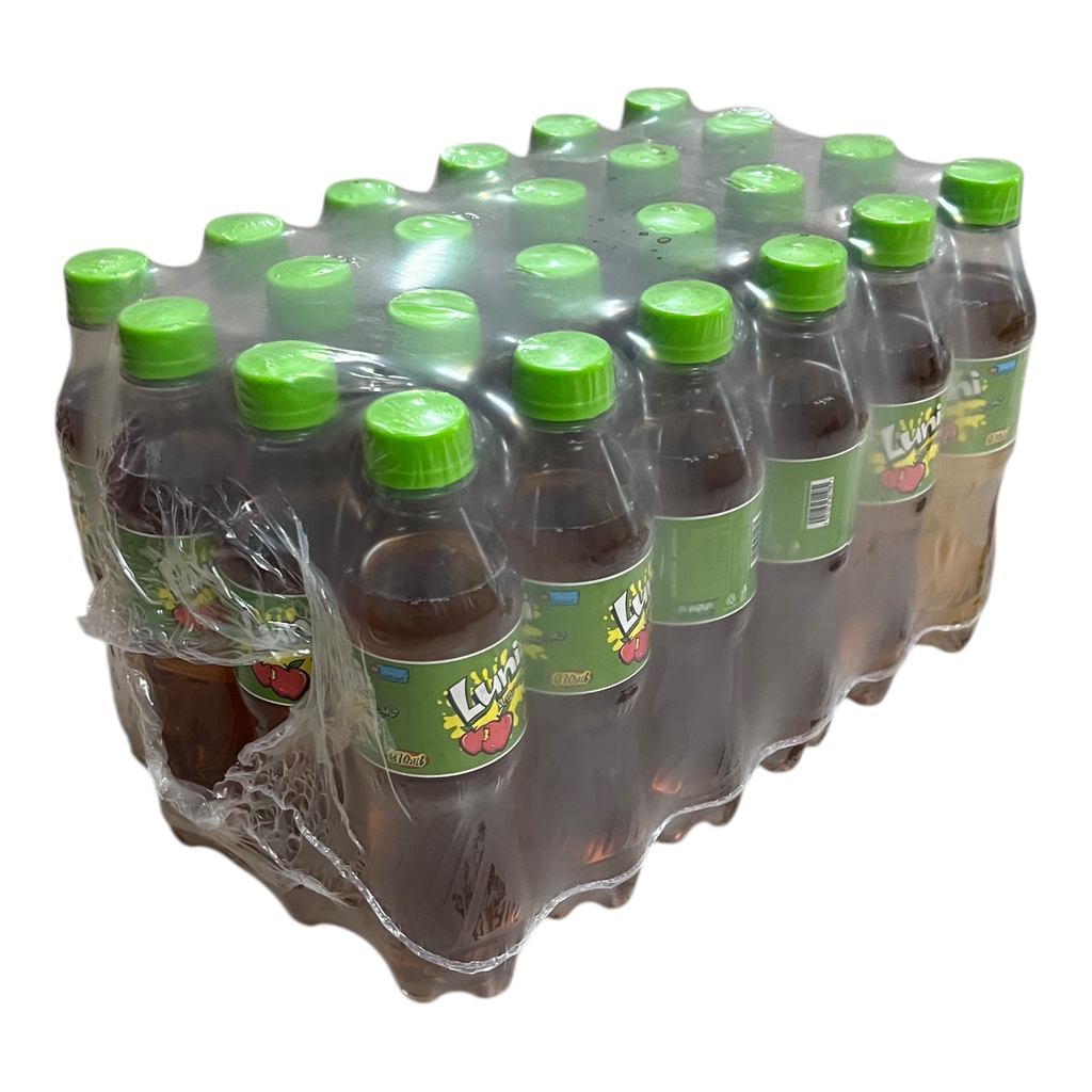 CAJA LUNI MANZANA PLASTICO 455ML 24 UNIDADES