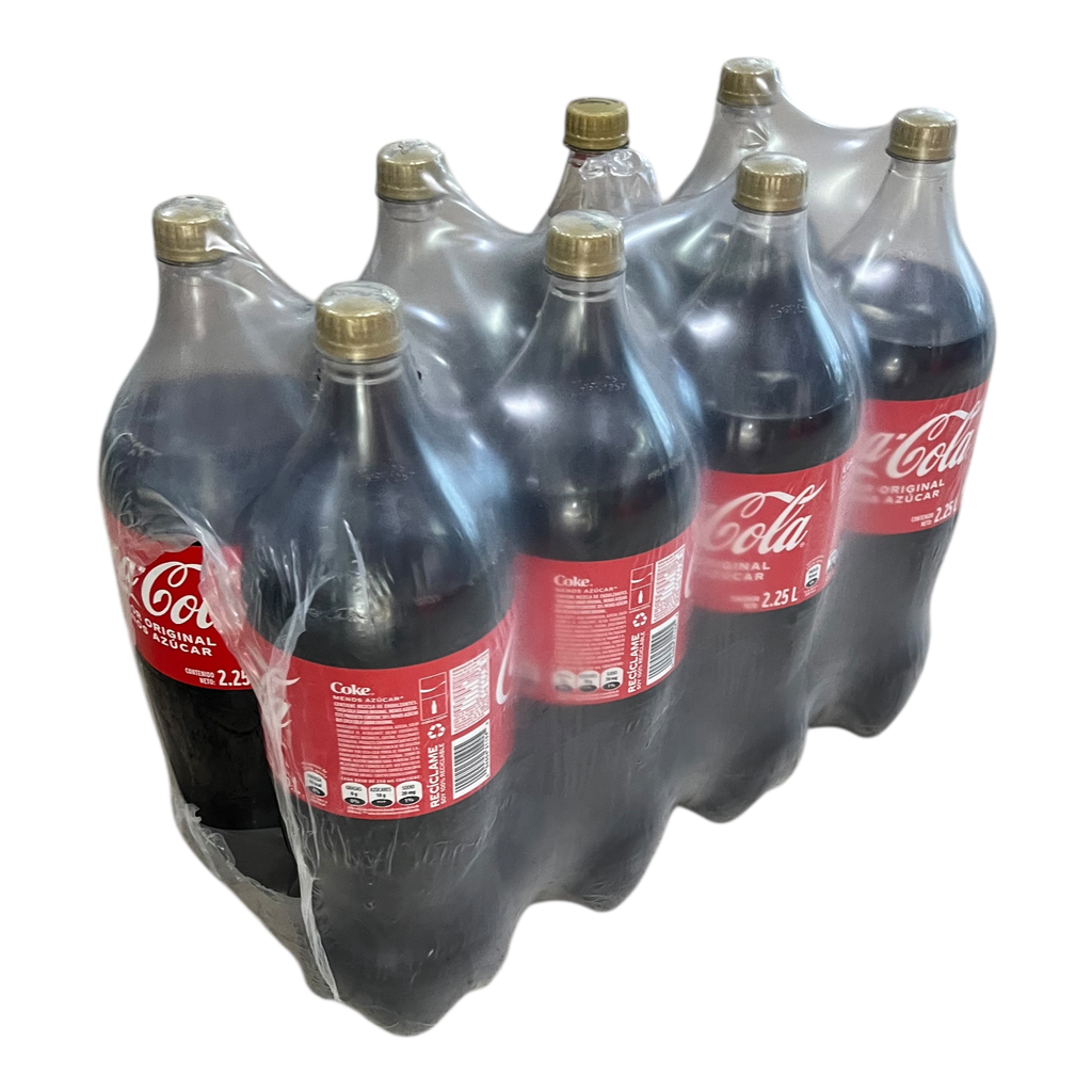 COCA COLA PLASTICO 2.25L 8U