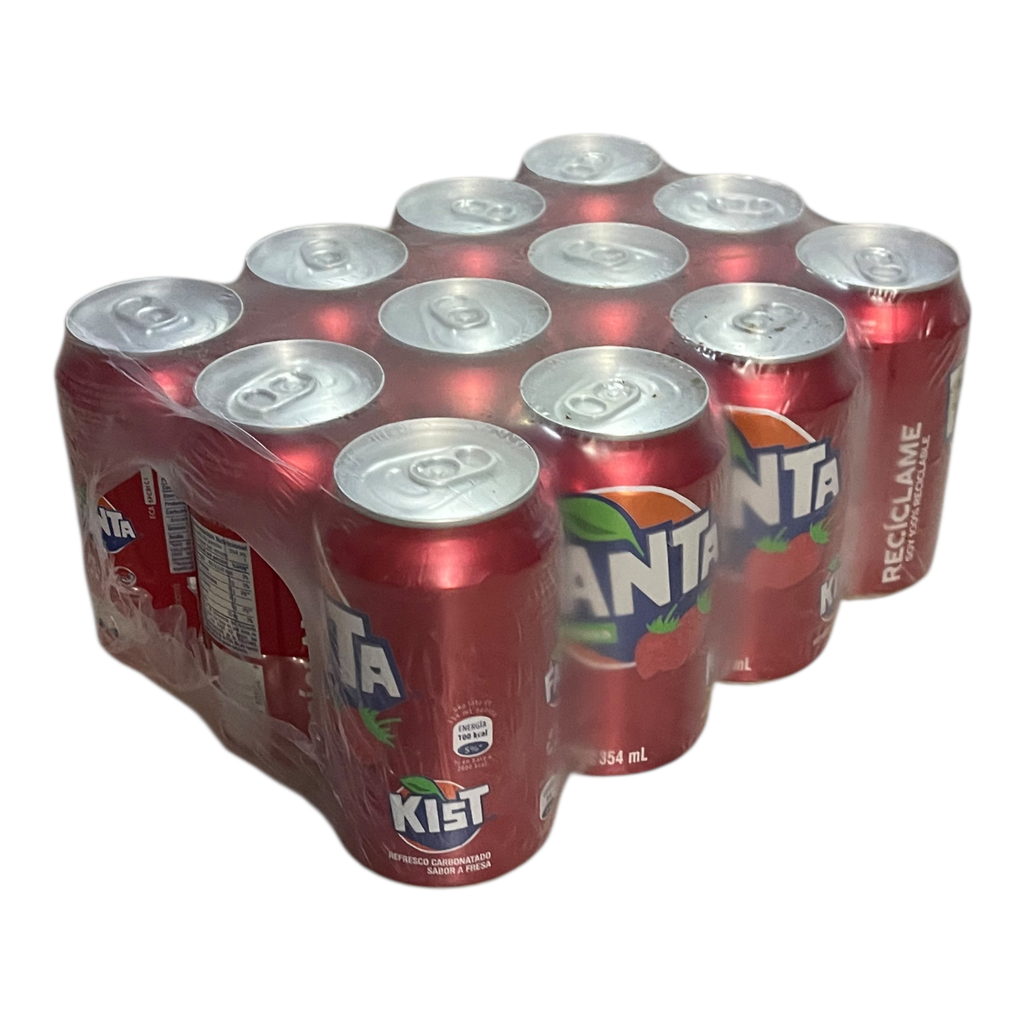 CAJA SODA FANTA FRESA LATA 354ML /12UND