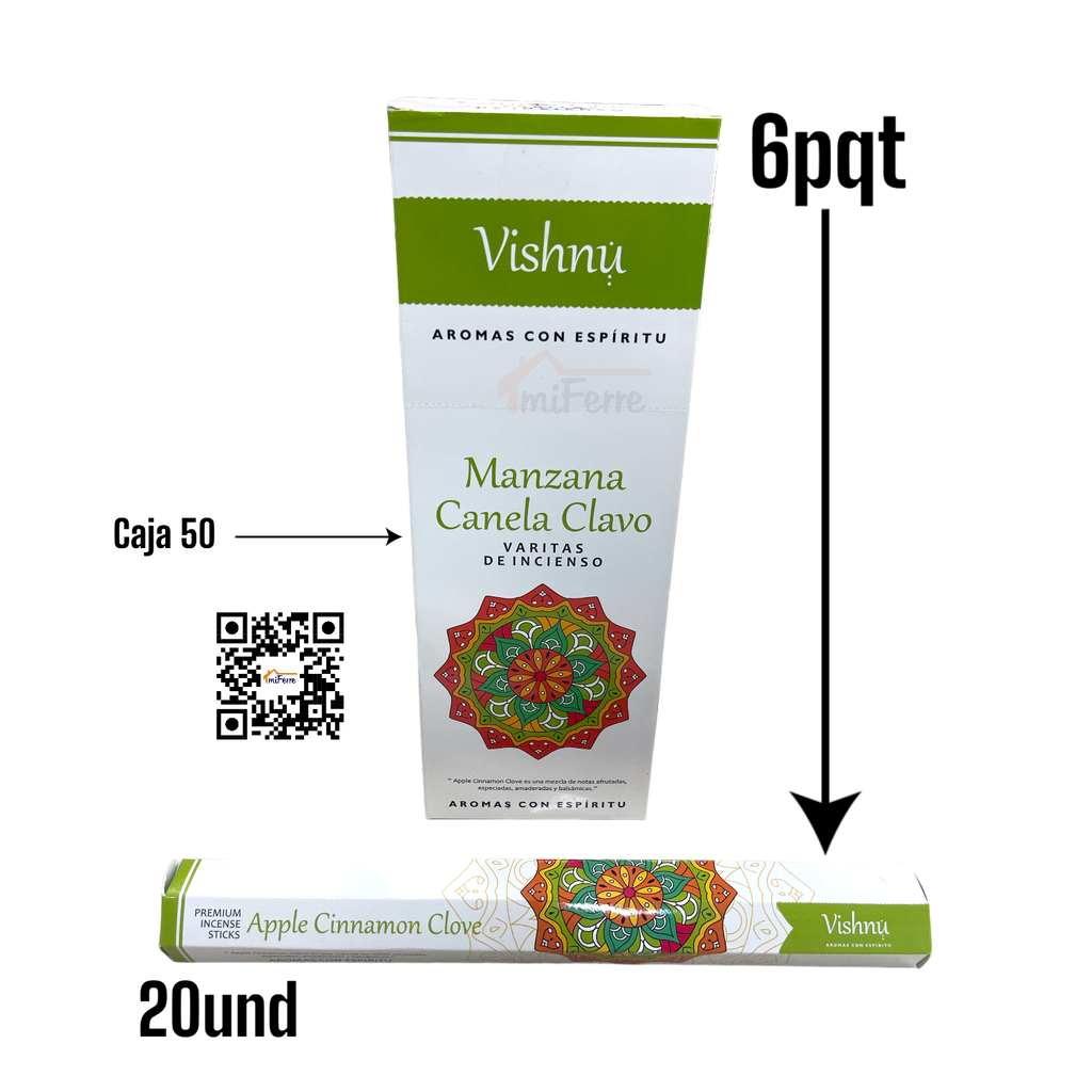 PQT INCIENSO MANZANA CANELA CLAVO SAV