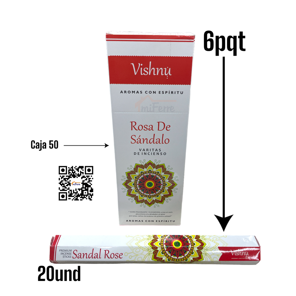 PQT INCIENSO ROSA DE SANDALO SAV