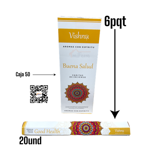 PQT INCIENSO BUENA SALUD Y BUENA SUERTE SAV
