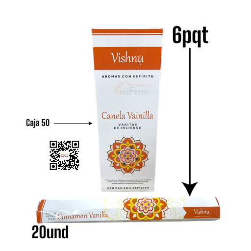 PQT INCIENSO CANELA VAINILLA SAV